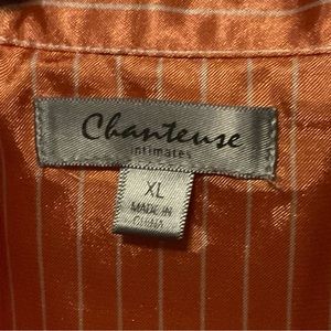 Chantense Orange Satin Pajamas